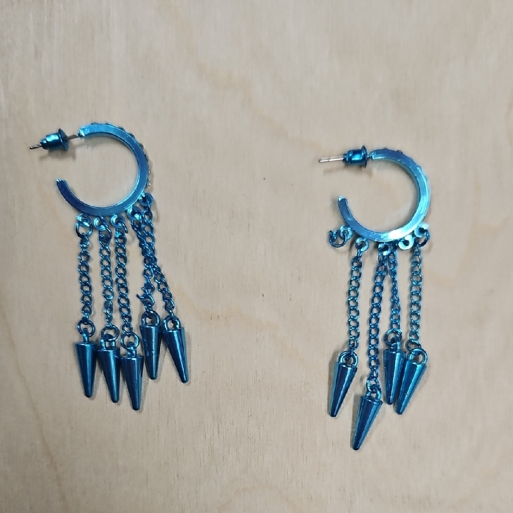Blue Dangle Earrings